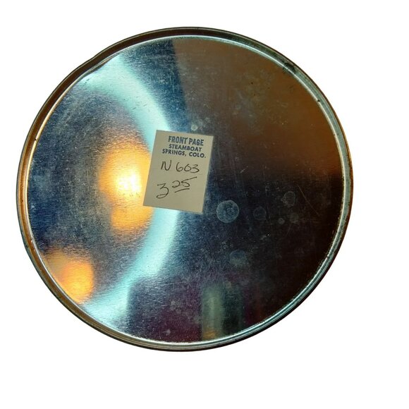 Vintage Coca Cola Tin Canister Yellow Lady Holding Coke Lidded Retro 1980s - Picture 9 of 11